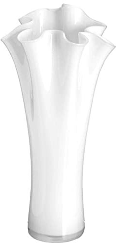 Onlylux Wave Maceta de Suelo Blanco, Macetas Grandes, 70 cm