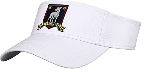 Ted Lasso AFC Richmond Windhunde, weißes Visier, Weiss/opulenter Garten, Einheitsgröße