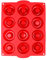 Jata HOGAR HMOL5213 - Molde de Silicona antiadherente para cocina y repostería. Exclusivo del Chef Bosquet. 12 cavidades. Apto para horno, congelador, microondas y lavavajillas