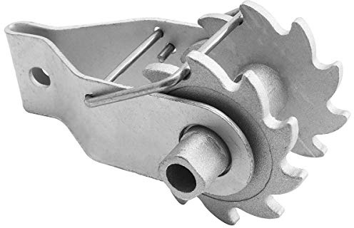 TAODAN 1PC Inline Wire Tensioner, Steel Clip Lock Wire Ratchet Tensioner, Electric Fence Strainer