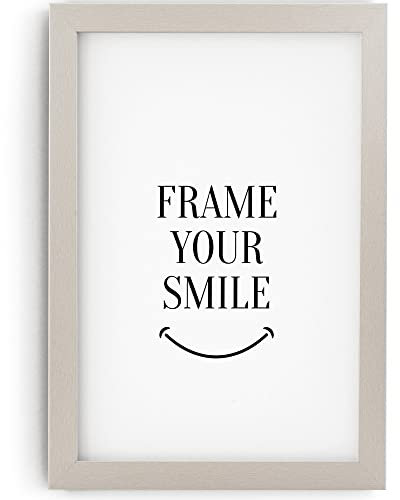 MONFRAME Bilderrahmen Modern - 60x70 cm - Aluminium Optik - mit Acrylglas