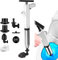 DUEBEL Drain Clog Remover Drain Snake Toilet Plunger with Holder Snake Drain Clog Remover Plungers for Bathroom Toilet Unblocker Sink Plunger Plumbing Snake (White)