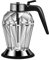 Bouteille en Verre 200ml pour Miel - Distributeur de Miel Design Diamant Support Anti-Goutte - Idéale pour le Sirop, le Sucre et les Condiments