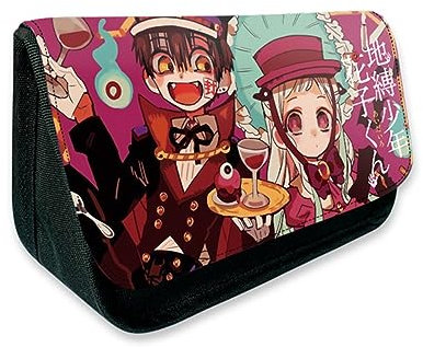 Hanako-kun Federmäppchen, Cartoon Anime Große Kapazität Leinwand Zip Schreibwaren Fall Geschenke Für Mädchen (A)