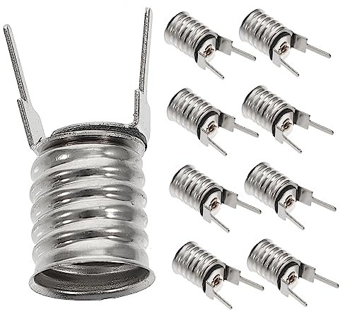 OSALADI 10 Pièces Luminaire Porte-lampe E10 Pied De Lampe Porte-ampoules Douille De Lampe E10 Douille Pour Voyants Lumineux Culot D'ampoule Ampoule à Led Éclairage Miniature Cuivre