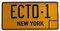 Super6props Ghostbusters ECTO-1 Aluminium Prop Nummernschild, Maße: 300 mm x 150 mm