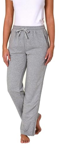 Normann Care Damen Rehahose mit seitlichen Reißverschluß Jogginghose für Reha, Physio, Gipsbein, Farbe:grau, Größe:M