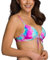 RELLECIGA Damen Bademode Bikini Push-up Top Triangel Oberteil Water Lily M