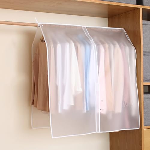 YLLSMGS Kleidersäcke Garment Bag Hängende Kleiderhüllen Kleiderständer-Abdeckung, Mantelschutz für Anzug, Kleiderschrank (Color : A, Size : 150 * 105cm(59 * 41in))