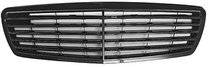 Für merc&edes Für Benz W211 E-Klasse E200 E320 E350 E55 2002 2003 2004 2005 2006 Glänzend Schwarz Front Grille Grill Auto-Styling-Mittelgitter