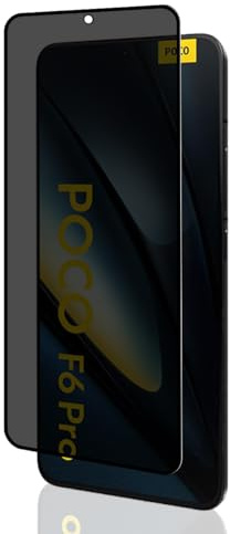 Yiunssy Privacidad Protector de pantalla para Xiaomi POCO F6 Pro Cristal Templado, Cobertura Completa, Dureza 9H, Anti Espía Privacy Vidrio Templado para Xiaomi POCO F6 Pro Protector de pantalla