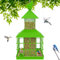 Caged Bird Feeders Squirrel-Proof, ULENDIS Metal Capacity-Cage Tube Seed Feeders with Tray, Wild Bird Feeders for Outdoors Hanging Attract Birds(Grass Green)