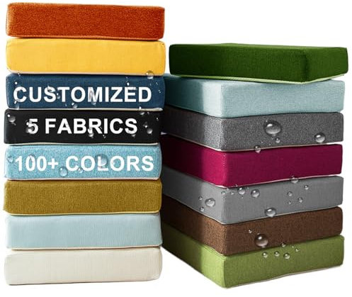 Bankauflage Nach Maß, Outdoor Sitzauflage Bank, Auflage Für Gartenbank Wetterfest, Rutschfeste Bankkissen Bankauflage, Sitzpolster Sitzkissen Bank, Für Innen, Außenbereich, Gartenmöbel (10cm Dicke)