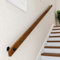 Wood Staircase Handrails, Home Against The Wall Indoor Loft Elderly Railings Hand Rail Corridor Support Rod, Wooden Stair Baluster, Complete Kit (A, 360cm/141.7in)