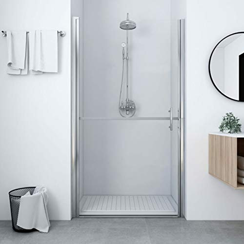 Juroupi Duschtür Hartglas 91x195 cm Dusche SchiebetüR Duschabtrennung NischentüR Dusche Duschkabine Glas