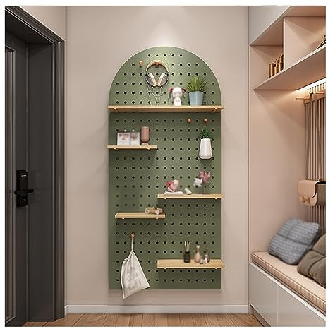 Organisateur mural Panneau perforé Panneau perforé Panneaux d'organisation murale Panneaux d'affichage mural Kit de panneaux perforés Rangement mural modulaire pour bureau et salle de bain Installatio