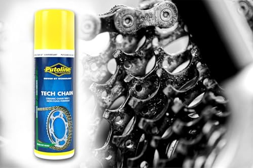 Kettenfett, Kettenspray, Kettenöl, Schmierfett, Sprühfett für Fahrrad, Motorrad, Roller, 75ml Tech Chain