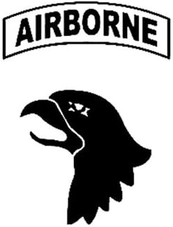JIFENLI Autoaufkleber 12CM * 16CM Persönlichkeit Dekoration Airborne Division EAGLE Vinyl Auto Fenster Aufkleber Aufkleber Schwarz/Silber