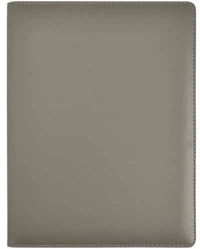Arpan Präsentationsmappe A5 mit 24 Taschen 48 Seiten - Profi A5 Portfolio Ordner Buch mit Kunststoffhüllen | Sichtbuch | Ordner | Zeugnis- & Konferenzmappe (Grau)