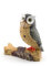 Mini-Eulen-Set aus Kunstharz, niedliche Eulenstatue mit Eulen, Baum, Eulenfigur für Zuhause, Feengarten, Zubehör, Bürodekoration, Mikrolandschaft, Blumentöpfe, Strickornament (grau, Einheitsgröße)
