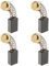 eMagTech 4x Escobillas de Carb¨®n para Taladro Percutor de Demolici¨®n (7 X 11 X 17 Mm) Compatible con Hikoki DH40MC
