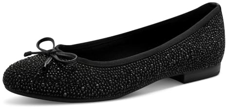 MARCO TOZZI Damen Ballerinas weiches Feel Me Fußbett weiches Innenfutter Vegan Modern