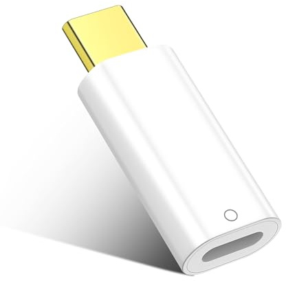 Diyuna USB-C auf Pencil 1. Generation, kompatibel mit 1Pad 10/11 Generation, Lade- und Bluetooth-Adapter für Pencil 1 – vergoldeter Anschluss