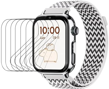 CUFEREDU 6pcs Película hidrogel Para SaveFamily SaveWatch Plus 2 reloj inteligente TPU transparente hidráulico protección de pantalla sensible al contacto, auto-curativo