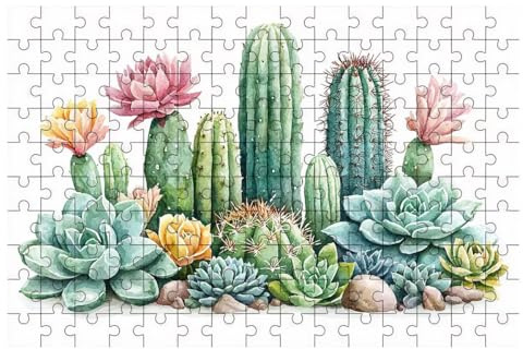 Puzzle 5000 Teile Anlage, Kaktus Puzzle 5000 Teile Erwachsene, Puzzel für Die Ganze Familie, Klassische Puzzles Geschicklichkeitsspiel, Holzpuzzle Geschenke für Frauen Geschenke für Männer, Deko -1783