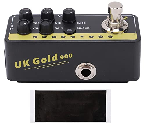 Mikro-Vorverstärker, digitales E-Gitarren-Einzeleffekt-Verstärkerpedal, professionelle Röhrenklangmodellierung, hohe Verstärkung, Metallverzerrung für E-Gitarrenspieler und Musiker