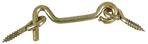 Amig - Goldener Rollo mit 2 Buchsen aus Messing, für Fensterläden, Durchmesser 3,5 x 50 mm, stoß- und bruchsicherer Verschluss für Fenster