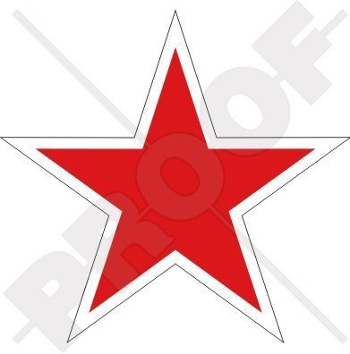 RUSSLAND Russische Luftwaffe USSR Sowjetische Typ 1 Roter Stern Flugzeug Rondelle 100mm Auto & Motorrad Aufkleber, Vinyl Sticker