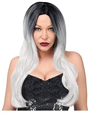 W WIDMANN MILANO Party Fashion - Dream Hair Perücke Malika | Pflegeleicht, hitzebeständig bis 120 °C, waschbar und mit Glätteisen frisierbar