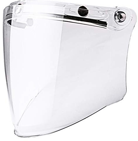 Chern Yueh Universal 3-Snap Flip Up Visor for Retro Open Face Motorcycle Helmet (Clear)
