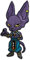 Dragon Ball Super Beerus bestickter Aufnäher