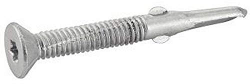 100X Flügelbohrschrauben m. zackigem Senkkopf 5.5x50 Bi-Metall A2 Torx Bohrspitze N°5