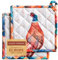 Maison d' Hermine Faisan d'automne - Lot de 2 maniques 100% Coton avec Boucle résistante à la Chaleur pour Barbecue, Cuisson, Gril, Micro-Ondes, Barbecue, Thanksgiving/Noël (20cm x 20cm)