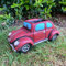 Dark Red French Car Cement Home Garden Plant Flower Seed Herb Pot Planter Gift 25cm