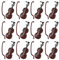TOYANDONA 12 Sätze Mini Geige Modell Miniatur Geige Holz Mini Musikinstrument Urlaub Baum Puppenhaus Replik Weihnachtsverzierung Geschenke für Weihnachtsfeier Begünstigt Goody Bags