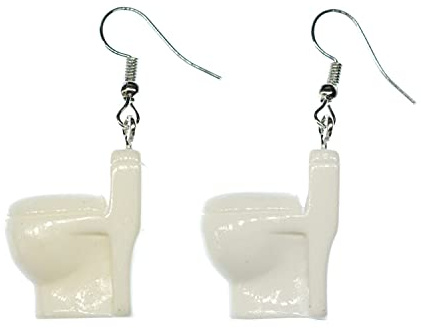 Miniblings Klo Ohrringe | Ohrschmuck aus eigener Fertigung in Berlin, mit Toilette und Klomuschel