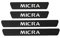 JABL 4Pcs Auto Carbon Fiber Türschweller Trittplatten, für Nissan Micra K11 K12 K13 K14 2000-2020 Threshold Pedal Anti Scratch Aufkleber Trim Protection, Auto Styling Zubehör