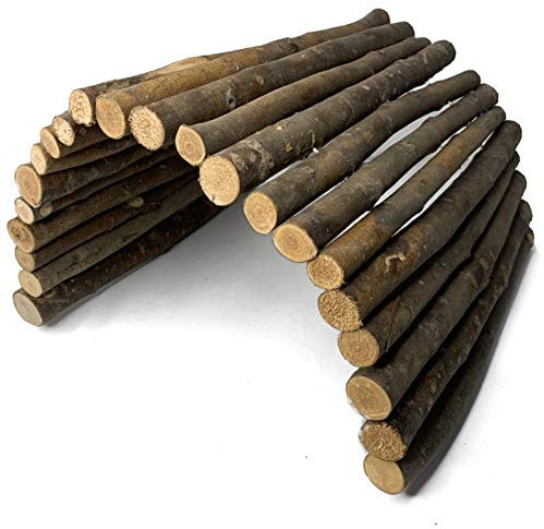 Hamiledyi Bunny Extra Large Ladder, Wooden DIY Toy Rodents Chewing & Climbing Bridge Chinchillas Cage Tunnel/Hideout/Hut/Ramp/Divider for Small Animal Guinea Pig Rat Squirrel