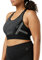 STRONG by Zumba Women's Strong iD BH Damen mit hohem Hals und Netzeinsätzen Fitness Workout Top Sports Bra, Black Cut, S