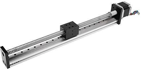 Aluminium Präzisions-Schiebetisch Kugelumlaufspindel Lineartisch Rutsche Effektiver Hub 400mm Lineartisch Tisch mit 57 Motor für DIY CNC Router Fräsmaschine