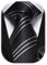 HISDERN Gestreifte Krawatten für Männer Krawatte und Einstecktuch Set für Hochzeit Party Arbeit Business Krawatte Herren Einstecktuch Kontrastfarbe Schlips Geschenke für Männer,Schwarz 2