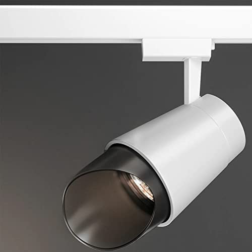 GGMMÖBEL 6er-Set PORTLAND | LED Stromschienenstrahler | Blendschutz Oval | Weiß | 18W / 3000K | Warmweiß | Schienen Spot Lampe Leuchte Licht Schaufenster Beleuchtung Laden Shop