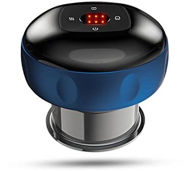 Goshyda Massaggiatore Elettrico per Coppettazione, Macchina per del Vuoto 3 in 1 con Aspirazione Dinamica Intelligente, Strumenti per Raschiare la Professionale da 1500 mAh per