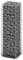 WIFESE Steinkorb Gabione mit Deckeln 100×30×30 cm Gartenzaun Gabionenwand Gabionen Zaun Pflanzenwand Steingabionen Steingabione Gabionenkörbe Drahtkorb Verzinkter Draht