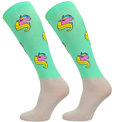TODO Comodo Chaussettes d'équitation modernes STPJM | Chaussettes d'équitation fines et respirantes pour femme, homme et enfant, 31-34