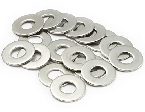 AMLOOPH Unterlegscheiben M8, Große Flach Unterlegscheiben M8 X 15mm Dicke 1,5mm Edelstahl Beilagscheiben DIN125 A2 V2A (50 Stück) M8 Unterlegscheiben Edelstahl Für Schrauben & Muttern & Gewindestange
